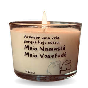 Vela artesanal Namastê